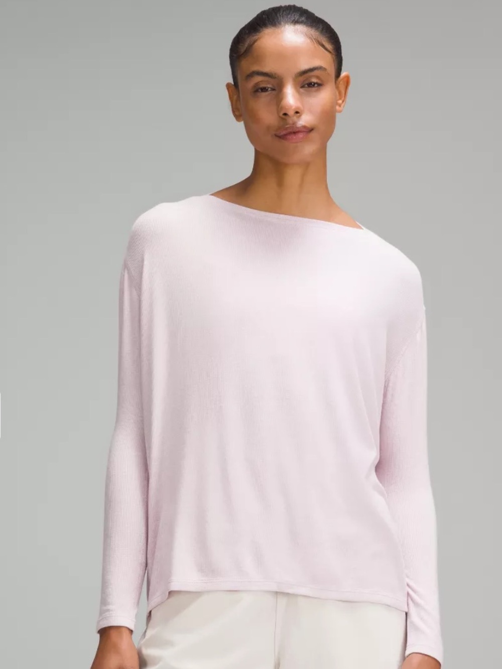 Lululemon Back in Action Long-Sleeve Ribbed Shirt